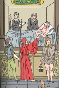 Ketham: Fasciculus Medicinae, Venetsia, 1493, The Treatment Of Plauge, c1493 tekijältä Unbekannt