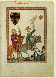 Kuningas Konrad nuorempi Codex Manessesta, vuosina 1305–1340 tekijältä Unbekannt