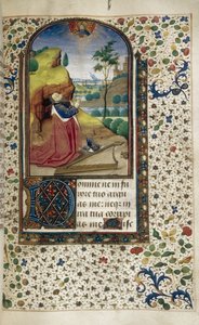 Kuningas Daavid rukoustuntien kirjassa, 1450-1499 tekijältä Unbekannt