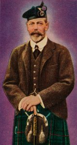 Kuningas Yrjö V Highland-puvussa, 1935 tekijältä Unbekannt