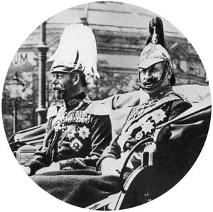 Ison-Britannian kuningas George V ja Saksan keisari, Berliini, 1913 tekijältä Unbekannt