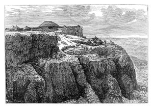 Kuningas Theodores House Magdalassa, Etiopia, 1868 1800-luvun loppu tekijältä Unbekannt