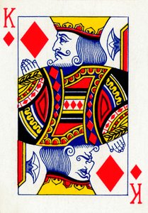 King of Diamonds Goodall & Son Ltd:n pelikorttipakasta, vuodelta 1940 tekijältä Unbekannt
