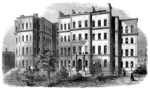 Kings College Hospital, Portugal Street, Lincolns Inn, Lontoo, 1860-luku tekijältä Unbekannt