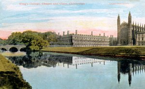 Kings College, Kings College Chapel ja Clare College, Cambridge, 1900-luvun alku tekijältä Unbekannt