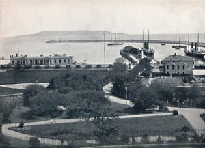 Kingstown - Yleisnäkymä satamaan, 1895 tekijältä Unbekannt