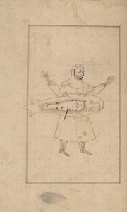 Kitab suwar al-kawakib al-thabita Kirja al-Sufin kiinteiden tähtien kuvista, 1700-luku. tekijältä Unbekannt
