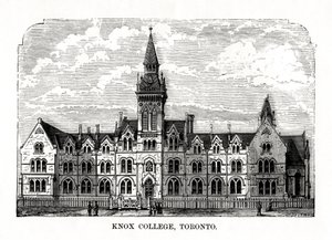 Knox College, Toronto, Ontario, Kanada, 1800-luku tekijältä Unbekannt