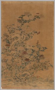 Ko Ssu -paneeli: Kivet ja krysanteemit, 1700-1800. tekijältä Unbekannt