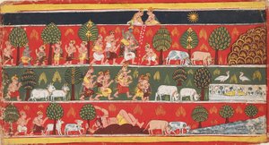 Krishna ja gopit, 1720 tekijältä Unbekannt