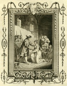 Lady Elizabeth Gray anoo Edward IV:tä palauttamaan maansa, 1461, 1783. tekijältä Unbekannt