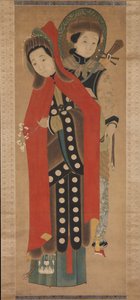 Lady ja palvelija, 1800-luku. tekijältä Unbekannt