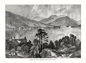 Lake George, New Yorkin osavaltio, Yhdysvallat, 1877 tekijältä Unbekannt
