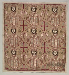 Lampat, joissa on pyöreä Kristuksen kuva siunausasennossa, 1550-1650. tekijältä Unbekannt