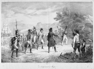 Laskeutuminen Frejusille maaliskuussa 1815 tekijältä Unbekannt