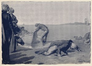 Paolin maihinnousu Korsikan maaperälle, 1700-luvun loppu, 1896 tekijältä Unbekannt