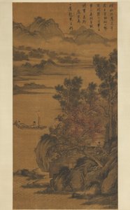 Zhao Yipengin maisema, 1400-luvun loppu - 1500-luvun alku. tekijältä Unbekannt