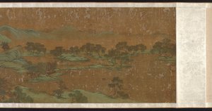 Maisema sinisenä ja vihreänä, Ming- tai Qing-dynastia, 1600-1700-luku. tekijältä Unbekannt