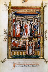 Larcia syyttää St Denisiä, 1317 tekijältä Unbekannt