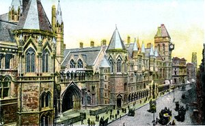 Law Courts, Lontoo, 1900-luku tekijältä Unbekannt
