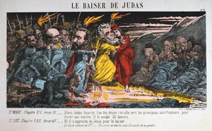 Juudaksen suudelma, Pariisin kommuuni, 1871. tekijältä Unbekannt
