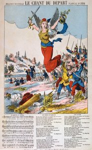 Le Chant du Depart, laululevy, Ranskan ja Preussin sota, 1870-1871. tekijältä Unbekannt
