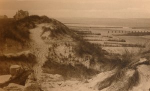 Le Dunes et la Plage, hiekkadyynit ja ranta, c1900. tekijältä Unbekannt