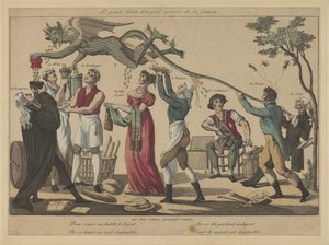 Rahan suuri paholainen, talouden suojelija, 1800-luvun alku. tekijältä Unbekannt