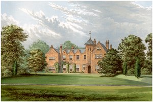 Lea, Lincolnshire, Baronet Andersonin koti, vuodelta 1880 tekijältä Unbekannt