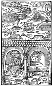 Lyijyn sulatus, 1556 tekijältä Unbekannt