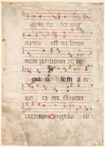 Antifonian lehti: Musiikkiversio, 1300-luvun alku. tekijältä Unbekannt