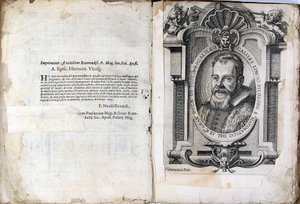 Galileo Galilein kirjan The Assayer Il Saggiatore lehti, 1623 tekijältä Unbekannt