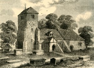 Leen kirkko vuonna 1795, n. 1878. tekijältä Unbekannt