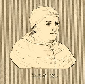 Leo X, 1475-1521, 1830. tekijältä Unbekannt