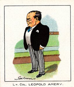 Leopold Charles Maurice Stennett Amery 1873-1955, englantilainen konservatiivipoliitikko, 1929 tekijältä Unbekannt