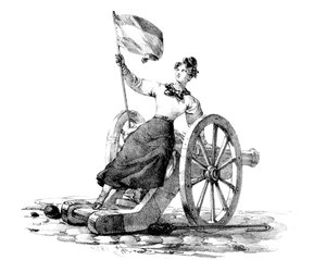 Liberty, vallankumous 27.-29.7.1830, Pariisi tekijältä Unbekannt