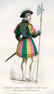 Ranskalaisen Francis I:n henkivartija tai henkivartija, 1500-luku 1882-1884 tekijältä Unbekannt