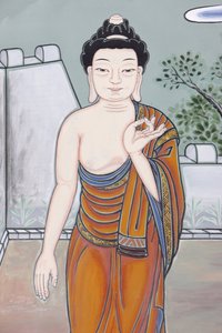 Buddhan elämä Palvelutyö Buddhan opetuksia selittävä keskustelun ele (Vitaka Mudra), Soul, Coree du Sud tekijältä Unbekannt