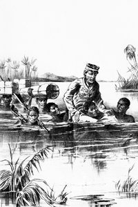 Livingstone viimeisellä matkallaan 1800-luvulla tekijältä Unbekannt