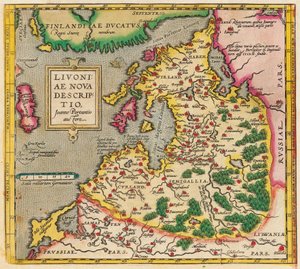 Liivinmaan kartta, Nova Liivinmaan kuvaus, 1573-1578 tekijältä Unbekannt