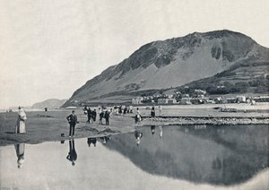 Llanfairechan - Kylä ja Penmaenmawr-vuori, 1895 tekijältä Unbekannt