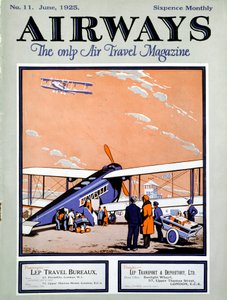 Kaksitasoinen lastaus matkustajilla ja matkatavaroilla Croydon Aerodromella Lontoossa tekijältä Unbekannt