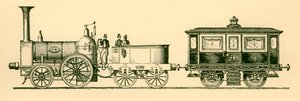 Veturi ja kuninkaallinen sedan, Lontoon ja Birminghamin rautatie, 1843, 1930. tekijältä Unbekannt