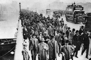 London Bridgen ruuhka, Lontoo, 1926-1927 tekijältä Unbekannt