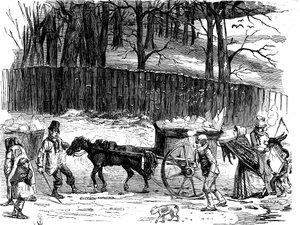 Lontoon jääkärryt, 1850 tekijältä Unbekannt