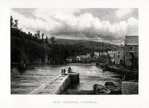 Looe Harbour, Cornwall, Englanti, 1896 tekijältä Unbekannt