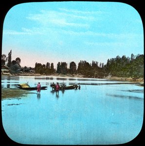 Katse alas Jhelumiin saarelta, Intia, 1800-luvun lopulla tai 1900-luvun alussa tekijältä Unbekannt