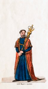 Lontoon lordi pormestari, pukusuunnittelu Shakespearen näytelmään, Henry VIII, 1800-luku tekijältä Unbekannt
