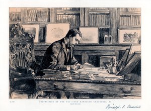Lord Randolph Churchill 1849-1895, Englannin valtiomies, 1885 tekijältä Unbekannt