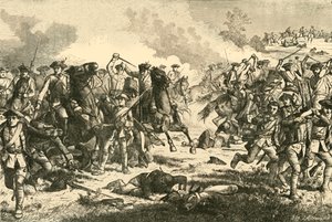 Loudons Cavalry Charge Kunersdorfissa, 1759, 1890. tekijältä Unbekannt